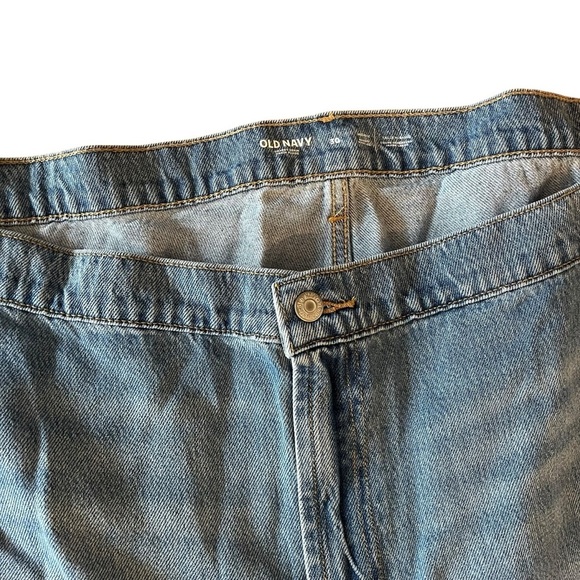 Old navy plus size women’s midrise baggy wide leg jeans size 30 NWT light wash - Picture 5 of 13